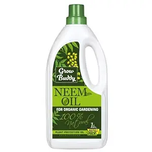 GROWBUDDY Neem Oil for Plant and Organic Farming Helpful for Plant Growth, 1 L