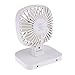 Produktbild Homyl USB Ventilator Tischventilator Schreibtischventilator, 3 stufige Geschwindigkeitsregelung, 160 Grad vertikale Rotation, 360 Grad links und rechts Rotation - Weiß
