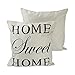 Produktbild Deanyi Home Sweet Home Kissenbezug Burlap Platz Kissenbezug Kissenbezüge Dekokissen Hüllen Shells für Heim Sofa Couch Home Zubehör