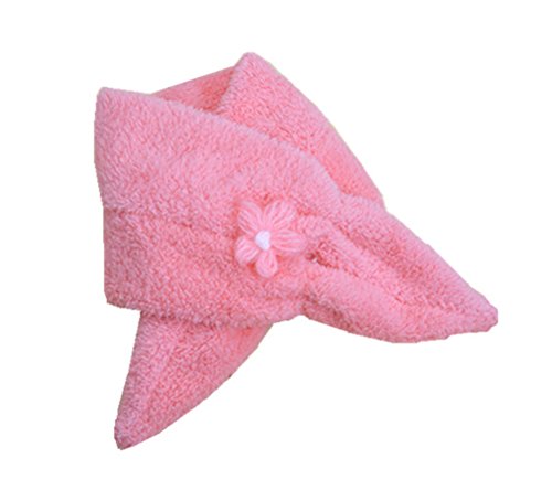 Moolecole Cute Kids Scarf Children Baby Girls Boys Coral Fleece Scarves Neckchief Muffler Soft Scarf Pink Flower