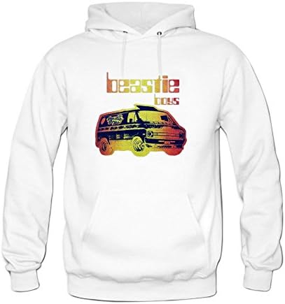 Women's Beastie Boys Band Long Sleeve Sweatshirts Hoodie - White -