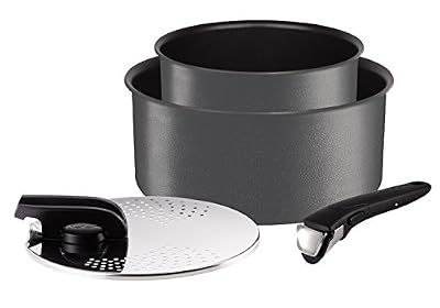 Tefal L6589502 Set de casseroles - Ingenio 5 Performance Gris 4 Pièces Casseroles - Tous feux dont induction
