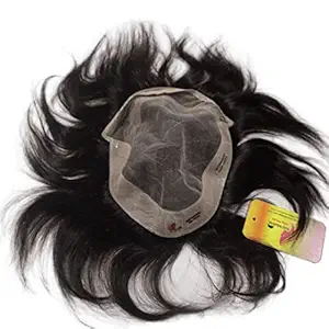 RIDHI INDUSTRIES WIG HOUSE 100% Human natural hair front lace patch Brown (10X8 Inch)