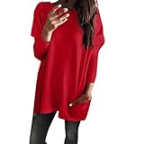 Damen Oversize, Yoga Kleid Damen Sweat, Perfekte mit Ihrem Pullover Kette / Stiefel / Lieblings-Shorts / Skinny Jeans oder Leggings für einen lässigen täglichen Blick zu paaren. Vor dem Kauf überprüfen Sie bitte die Detailgröße des Produkts. Kundenzufriedenheit ist unsere oberste Priorität. Wir wünschen Ihnen einen angenehmen Einkauf!