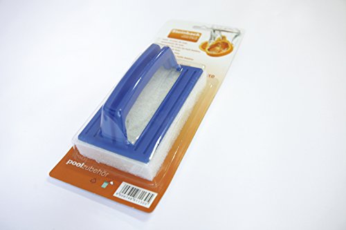 Steinbach Poolreinigung Handschrubber deluxe mit Griff, Blau, 145x85x25 mm - 2