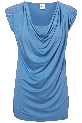 Mamalicious Women's MLSALLY NELL Jersey Nursing Function Long Sleeve Top, Purple (Riviera), Large