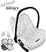 Produktbild Original DOOKY BabyFit ** UNIVERSAL Schonbezug / Ersatzbezug für 3 und 5 Punkt Gurt System ** Babyschale, Autokindersitz z.B. für Maxi-Cosi, Römer etc.** SILVER STARS **