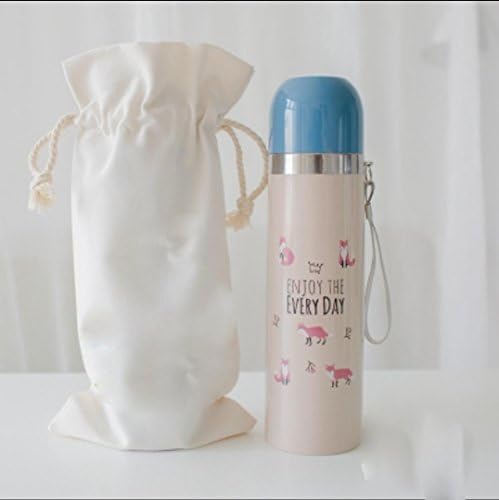 Animal double insulated cup student girl bullet stainless steel cup cute portable water bottle , 1 , 500ml