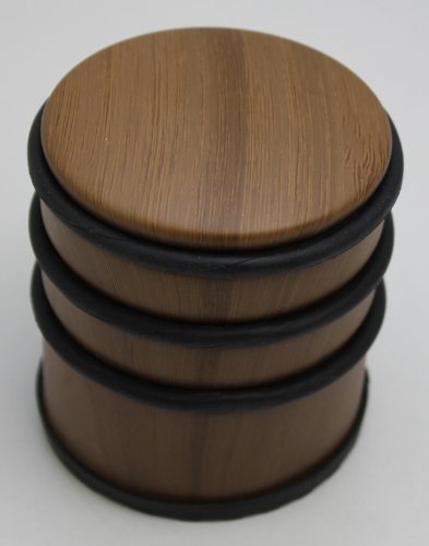 1x Türstopper, Bambus Design, Tür Stopper, Türpuffer hoch 1,1KG, Tür Puffer (LHS) - 2