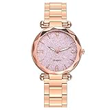 Damen Uhren Mode Star Himmel Beiläufig Quarz Edelstahl Stehlen Band Uhr Analoge Armbanduhr für Frau Groveerble