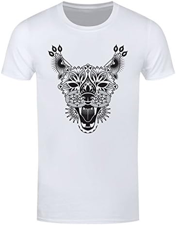 Unorthodox Men's Lynx Mandala White T-Shirt