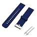 Produktbild Gosear Weiches Silikon Solide Farbe Einstellbar Ersatz Watchband Schnell Release Nadel Schnalle Watch Band Metall Kügelschloss Handgelenk Band Strap für 20 mm Männer Frauen Watch Zubehör Dunkel Blau