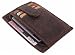 Produktbild Dünne Herren Leder Geldbörse/Kleiner Flacher Geldbeutel/schlanke Brieftasche/Slim Portmonee Portemonnaie braun Büffel-Leder Lozano 30012