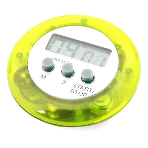 Sonline Digital-Magnet LCD Timer Stoppuhr Kueche Kochen Countdown – Gelb - 2