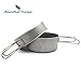 Produktbild Outdoor Ultralight Titanium Pot Set Camping Cooking Pot With Titanium Pan picnic Cookware(700ml+500ml)