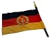 Produktbild Frühe Original DDR-Fahne 40x60 mit Fahnenstange, m. beidseitig aufgenähtem Emblem. ID19077