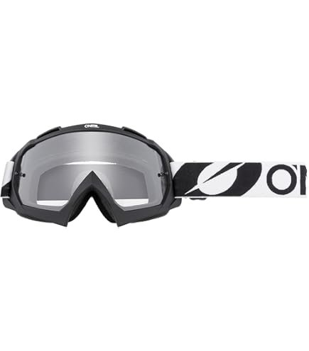 Occhiali Da Motocross O'Neal B-10 Goggle - Lenti 3D 1,2mm, Protezione UV 100%, Comfort Triplo Strato