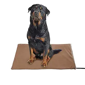 Zobire Pet Heating Pad, Large Dog Heating Pad, Indoor Waterproof Electric Heated Pet Bed, Met Safety Listed(27.6IN X 15.75IN)