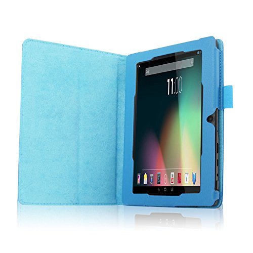 Infiland Folio Hülle Case Schutzhülle Tasche für 7 “7 Zoll Google Android Tablet-PC inklusive ALLDAYMALL A88S / A88X 17,8 cm (7 Zoll) Tablet-PC, rotor® 17,8 cm (7 Zoll) Android Tablet PC, JEJA 7 Zoll Android Google Tablet PC, Dragon Touch Y88X 7 Zoll Tablet PC, Trimeo 7 Zoll Tablet PC, Arespark Ultrathin 7 Zoll Tablet PC, PHROG7 Tablet PC (7 Zoll), Rixow Ultrathin 7 inch Tablet PC( Überprüfen Sie bitte die Details der kompatibelen Tablet-Modell-Liste in Produktbeschreibung)(Hellblau) - 4
