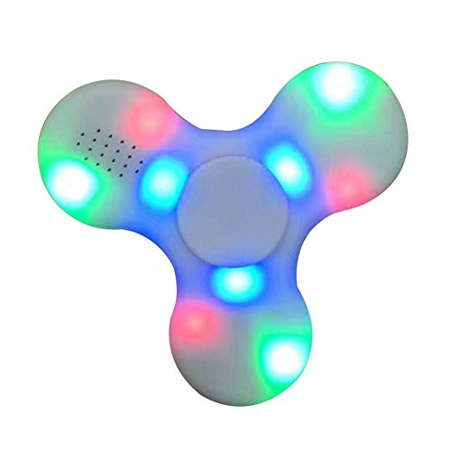 Etopfashion LED Light Switch MINI Bluetooth Speaker Music EDC Hand Spinner für Kinder Erwachsene Funny Fidget Toy