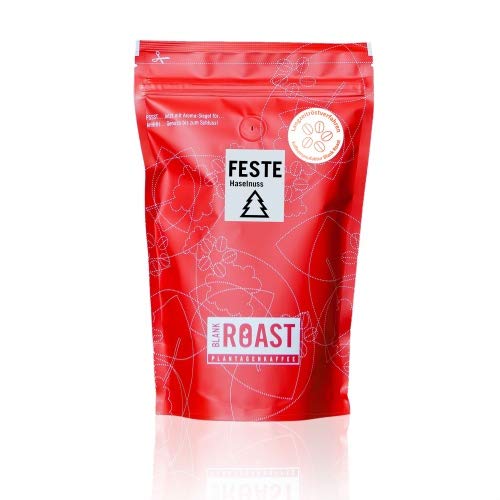 BLANK ROAST | Flavoured Kaffee | Saisonal-Kaffee | Feste Haselnuss | Weihnachtskaffee | Cafe Creme | Kaffee Größe 500g, Geschmack als ganze Bohne