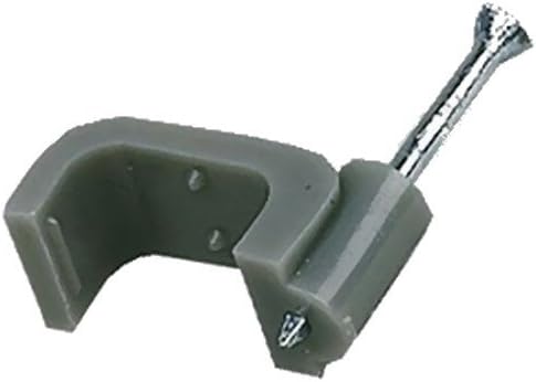Grey Flat Twin &amp; Earth Cable Clips 1.0mm