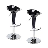 Die Barhocker sehen nicht nur außergewöhnlich aus, sondern sind auch durch die stufenlose Höhenverstellbarkeit für alle Thekenhöhen einsetzbar.