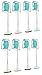 Produktbild 8er Aufsätze für Philips Sonicare Zahnbürstenaufsatz ProResults, auch für DiamondClean FlexCare EasyClean PowerUp HealthyWhite, HX6018 Ersatzbürsten