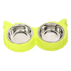 Emily Pets Stainless Steel Removable Anti Slip Food and Water Dog Bowl for Dog and Cat