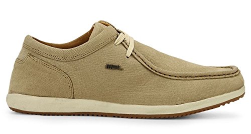 woodland men's khaki casual shoes