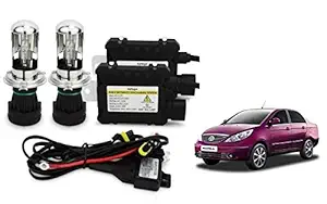 RS Enterprises Cars Tata Vista Manza H4 - HID Conversion Light Kit ( 2 HID Light , 2 Blaster , Wiring ) Vehicle HID Kit for Car Headlight