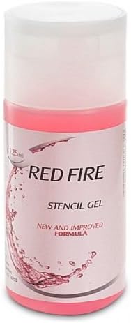 Red Fire Stencil Gel 125ml
