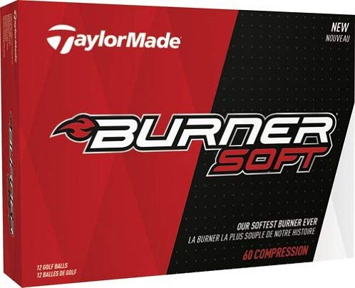 TaylorMade 2017 Burner Soft REACT Core Mens Performance Golf Balls 1 Dozen White