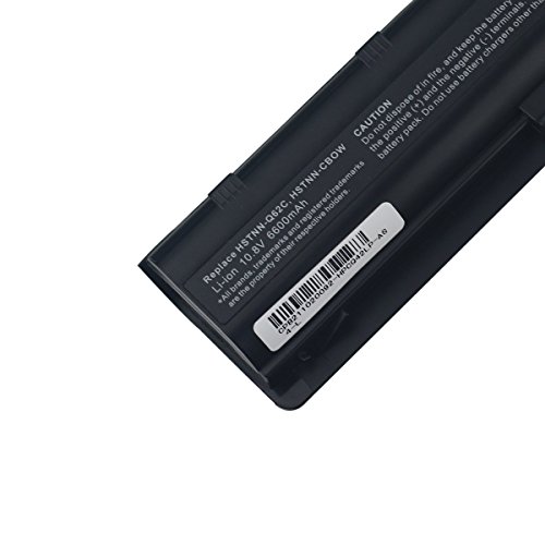 Topnma® Ultra Hochleistung Notebook Laptop Batterie Li-ion 9-cell Akku for Hp G42 G56 G62 G72 G4 G6 G7 HP Pavilion DM4 DM4-1001TU DM4-1002TX DM4-1100 DV3-4000 DV5-2050CA DV5-2000 DV6-3000 DV6-6000 ;HP Compaq Presario CQ32 CQ42 CQ43 CQ56 CQ62 Fits Mu06 Mu09 593553-001 593554-001 [10.8v 6600mah] - 6