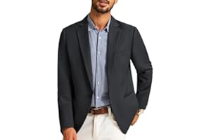 PJ PAUL JONES Blazer de sport décontracté pour homme, coupe droite, veste de costume d'affaires à un bouton