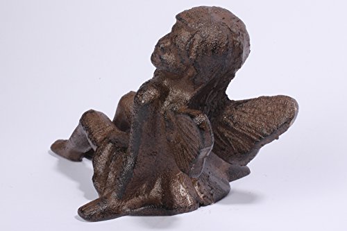 Schöne sitzende Elfe aus Gusseisen - 4