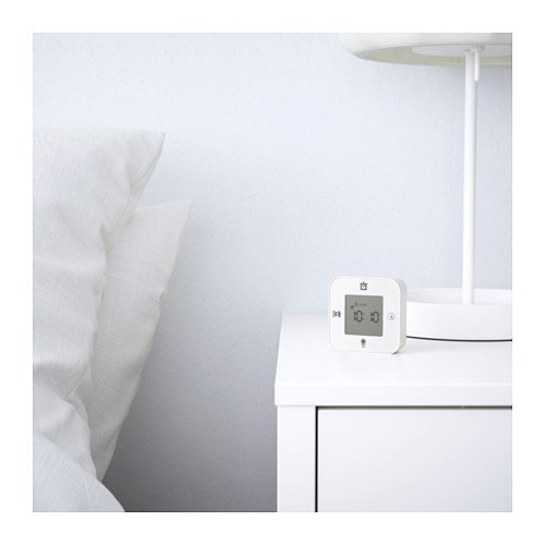 VLike 4 in eins wecker temperatur uhr 4 in 1 Funktion Wecker Digital mit der Zeit, Kalender/Timer/Temperatur/Alarm-Zähler, Ausstellung im Winkel 4, funktioniert mit Batterie, einfache Befestigung Uhren (Batterie nicht inkl.) (Weiß) - 9