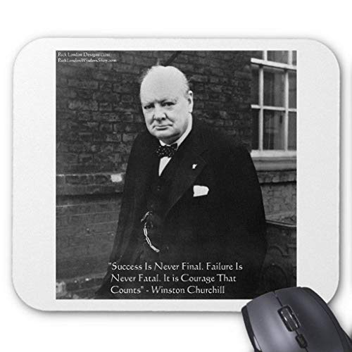 Preisvergleich Produktbild Winston Churchill Success Never Final Gifts Mouse Pad