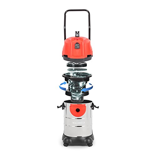 Waldbeck Cyclone • Nass-Trockensauger • Industriesauger • 3-in-1 Sauger • 1200 Watt • IPX4 Schutzklasse • 25 Liter Wassertank • integrierte Steckdose • umfangreiches Zubehör • Blasfunktion •rot - 3
