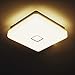 Price comparison product image Onforu 24w LED Ceiling Light, 2100 LM IP65 Waterproof Super Bright Flush Square Bathroom Lights, 90+ CRI 2700K Warm White Wall Mounted Ceiling Lamp for Living Room, Kitchen, Bedroom