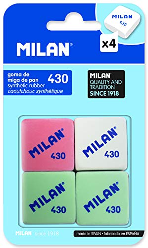 Milan BMM9215 - Pack de 4 gomas de borrar