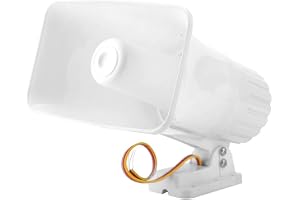 Larmsiren, 30 W 12 V 150 DB akut högtalare, trådbunden larmsiren med högtalare, stöldlarmsystem för utomhussäkerhet
