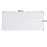 UMmaid Stick Tapete 3D Brick Wall Sticker Selbstklebendes Wandpaneel Wand Dekoration 60X30CM (10pc) - 2