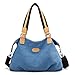 Produktbild JTSYHmode - Lady 's Mobile leinwand Tasche mit Einer Schulter geneigt Tasche,blau