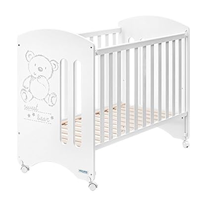 Micuna Sweet Bear Basic Lit de bébé Blanc