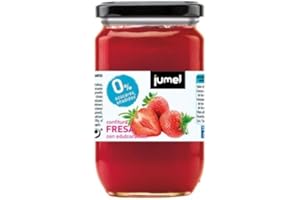 Confitura de FRESA sin azucares añadidos extra JUMEL con STEVIA. Confitura gourmet con todo el sabor. Pack de 4 unidades (1,49 € / unidad). A PARTIR DE 15€ PORTES GRATIS.