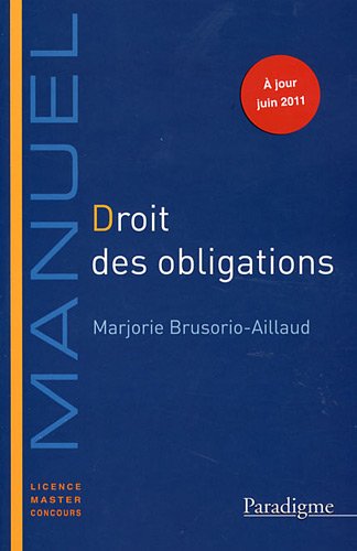 Télécharger Droit des obligations PDF Ebook En Ligne