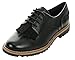 Clarks Damen Griffin Mabel Brogue Schnürhalbschuhe, Schwarz (Black Leather), 40 EU