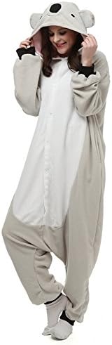 WWZ Animal Onesie Adult Pyjama Kigurumi Onesie Animal Costumes For Women Cosplay Costume Cartoon Christmas Sleepwear Pyjamas(Koala, M(Fit height: 63"-66"/160cm-168cm))