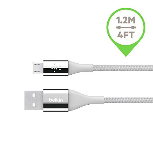 Belkin DuraTek Micro-USB/USB Kabel mit DuPont Kevlar (Premium Qualität, 1,2 Meter), silber - 2